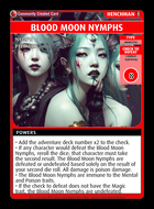 Blood Moon Nymphs - Custom Card