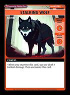 Stalking Wolf - Custom Card