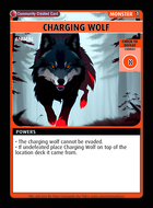 Charging Wolf - Custom Card