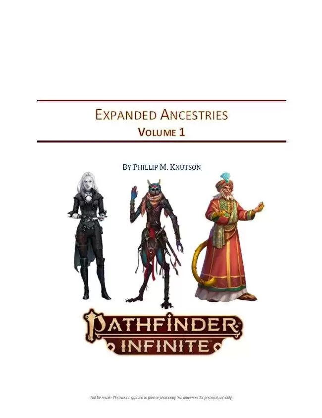 Expanded Ancestries - Volume 1 - Paizo | Pathfinder and Expanded Ancestries - Volume 1 - Paizo | Pathfinder and