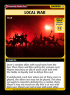 Local War - Custom Card