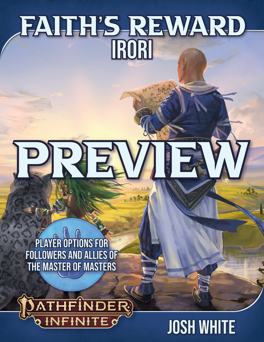 Faith's Reward – Irori (Preview) - Paizo | Pathfinder and Starfinder ...