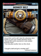 Monkey Belt - Custom Card