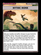 Mythic Monk - Custom Card