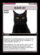 Black Cat - Custom Card