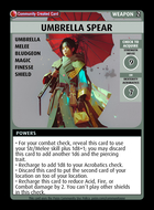 Umbrella Spear - Custom Card