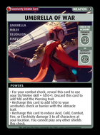 Umbrella Of War - Custom Card