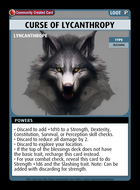 Curse Of Lycanthropy - Custom Card