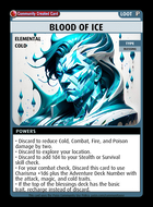 Blood Of Ice - Custom Card