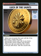 Luck Of The Saints - Custom Card