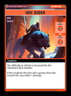 Orc Rider - Custom Card