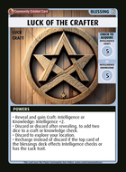 Luck Of The Crafter - Custom Card
