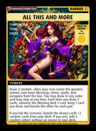 All This And More - Custom Card