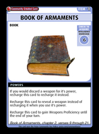Book Of Armaments - Custom Card