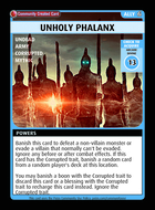 Unholy Phalanx - Custom Card