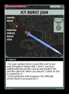 Icy Burst Jian - Custom Card
