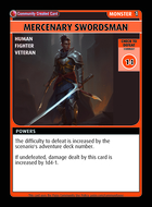 Mercenary Swordsman - Custom Card