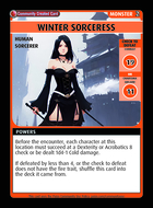 Winter Sorceress - Custom Card