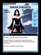 Winter Sorceress - Custom Card