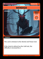 Wendigo - Custom Card