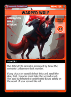 Warped Wolf - Custom Card