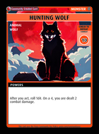 Hunting Wolf - Custom Card