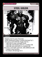 Steel Golem - Custom Card