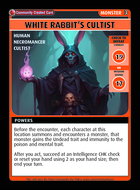 White Rabbit’s Cultist - Custom Card