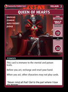 Queen Of Hearts - Custom Card
