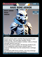 Hare Bone Armor - Custom Card