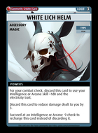 White Lich Helm - Custom Card
