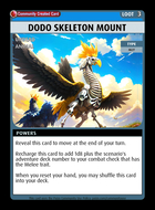 Dodo Skeleton Mount - Custom Card