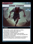 Zombie Stamina - Custom Card
