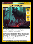 Tainted Woods - Custom Card