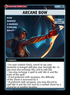 Arcane Bow - Custom Card