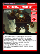 Alchemical Construct  - Custom Card