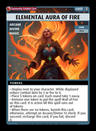 Elemental Aura Of Fire - Custom Card