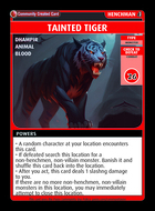 Tainted Tiger - Custom Card