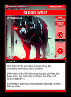Blood Wolf - Custom Card