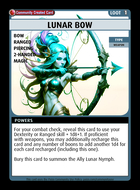 Lunar Bow - Custom Card