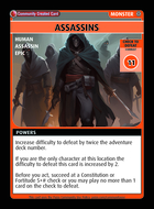 Assassins - Custom Card
