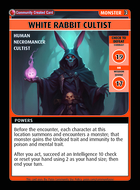 White Rabbit Cultist - Custom Card