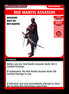 Red Mantis Assassin - Custom Card