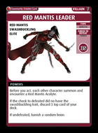 Red Mantis Leader - Custom Card