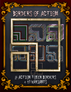 Borders Of Action - 63 Action symbol themed token borders plus alpha masks