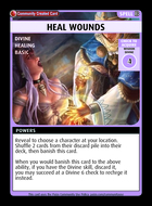 Heal Wounds - Custom Card