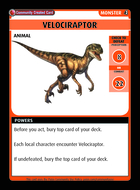 Velociraptor - Custom Card