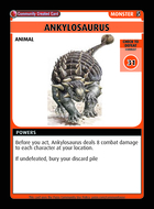 Ankylosaurus - Custom Card