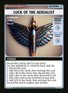 Luck Of The Aerialist - Custom Card