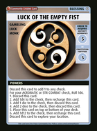 Luck Of The Empty Fist - Custom Card